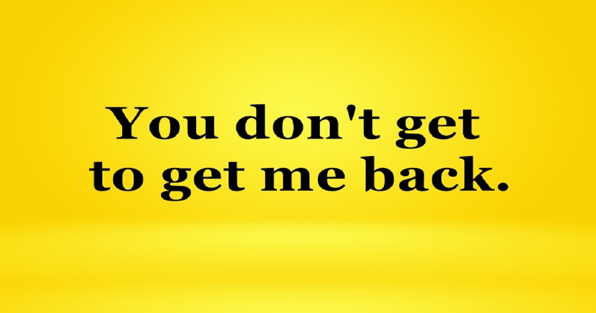 ever go back to your narcissist